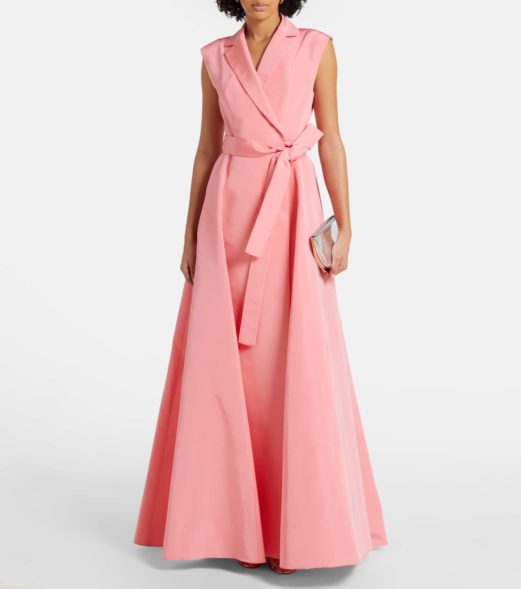 Belted silk gown - 2
