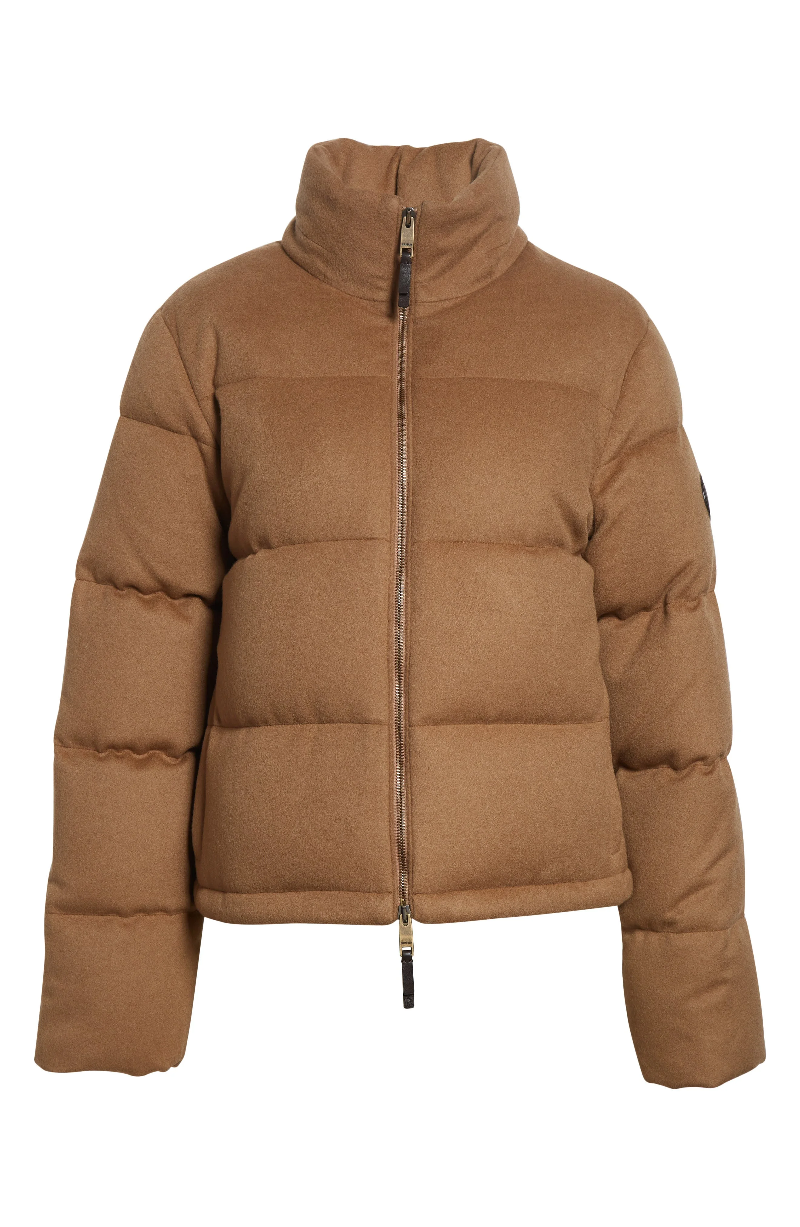 burberry Ambleside Cashmere Down Puffer Jacket in Camel at Nordstrom - 1
