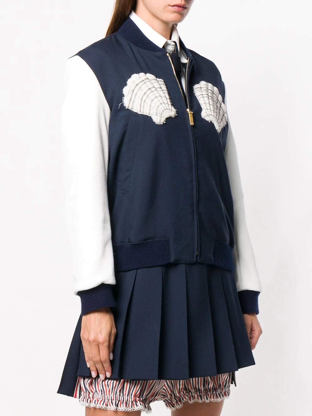 Deerskin Sleeves Varsity Jacket - 3