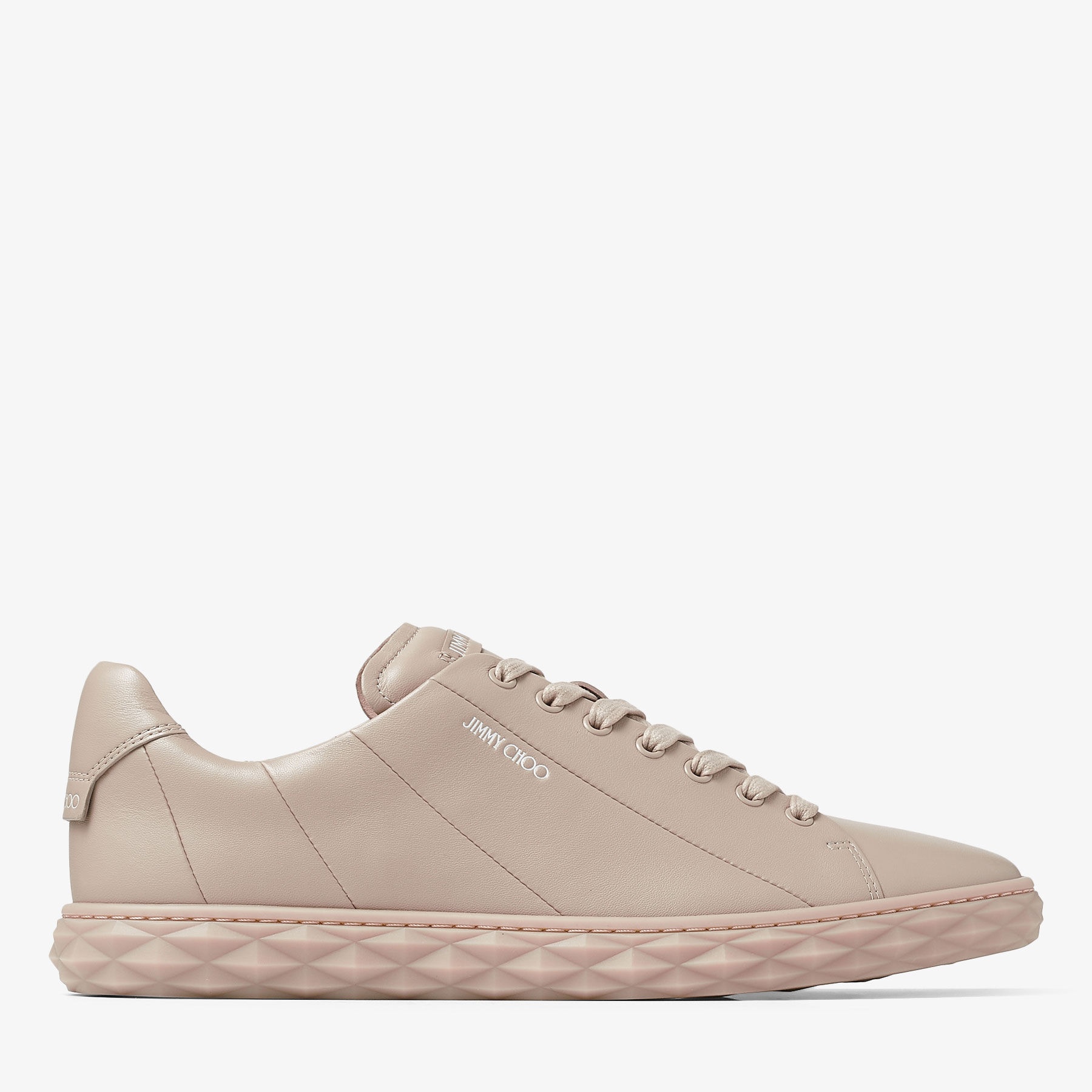 Diamond Light/M
Stone Nappa Leather Low-Top Trainers - 1