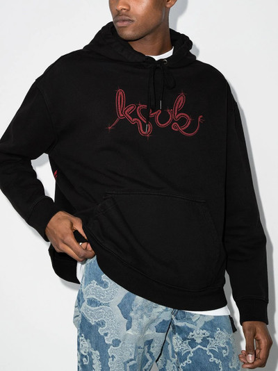 Ksubi logo print cotton hoodie outlook