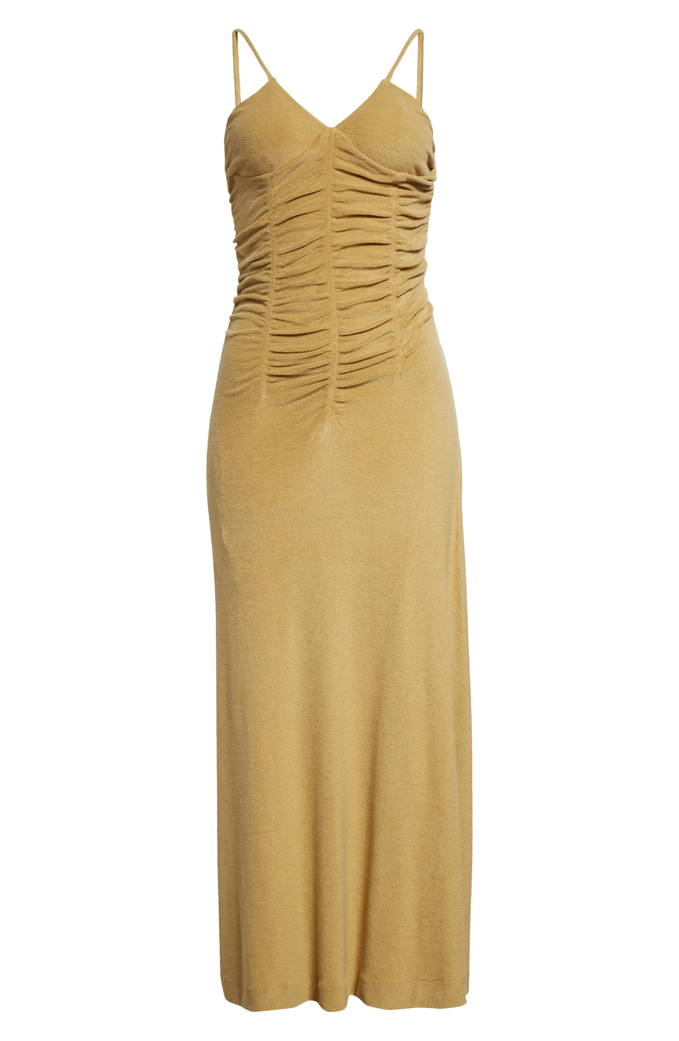 Marea Ruche Velvet Midi Dress - 5