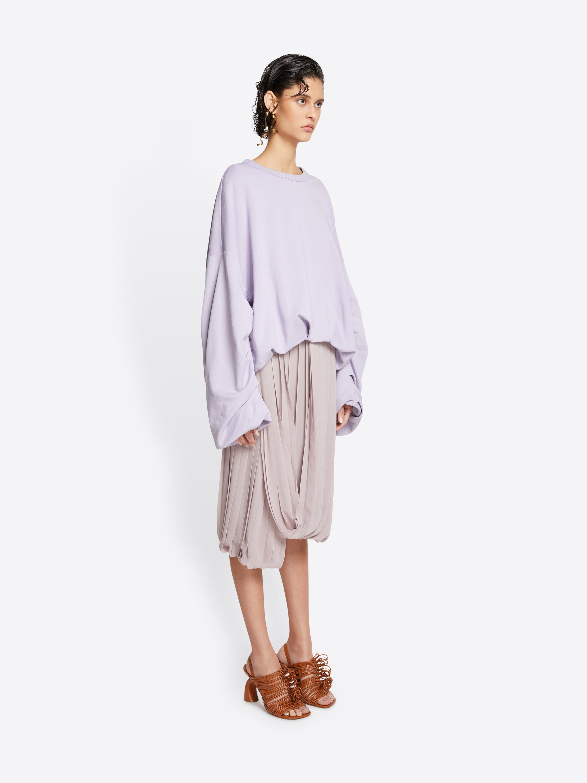 DRAPED SWEATSHIRT - 3