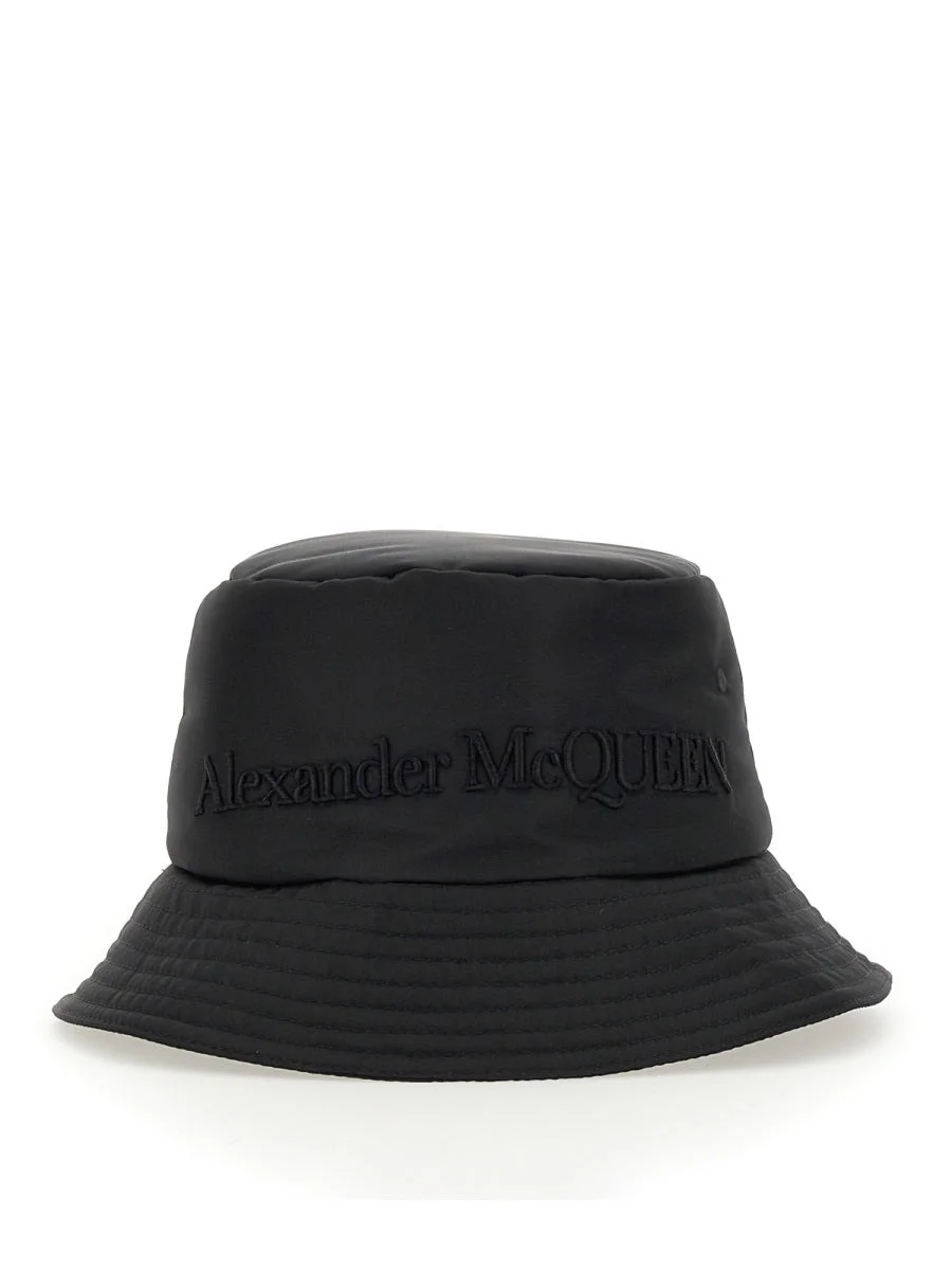 Alexander Mcqueen Women Bucket Hat With Logo - 1