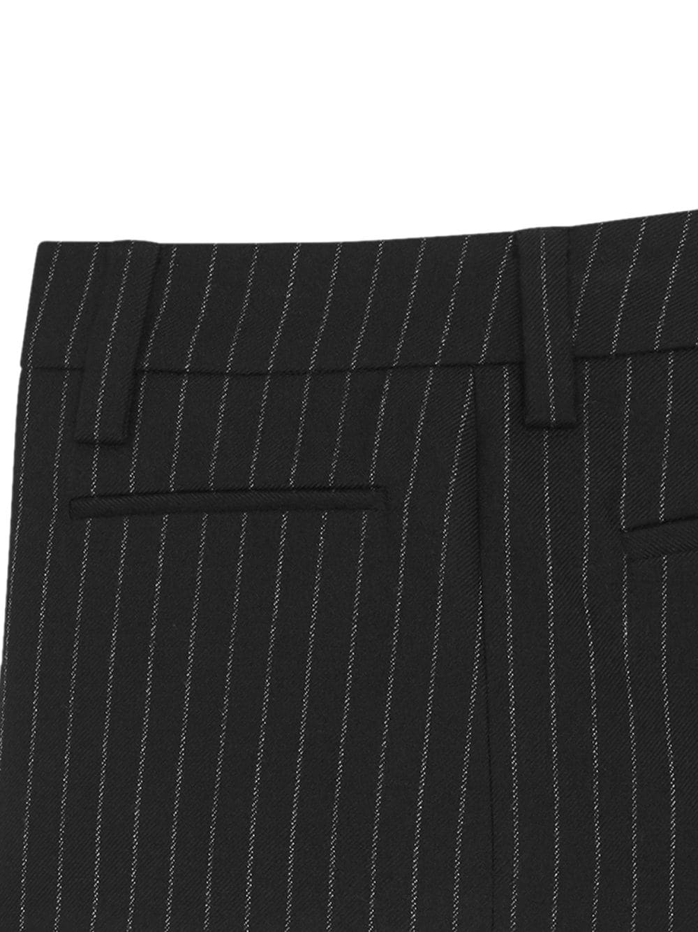 Rive Gauche pinstriped mini shorts - 3