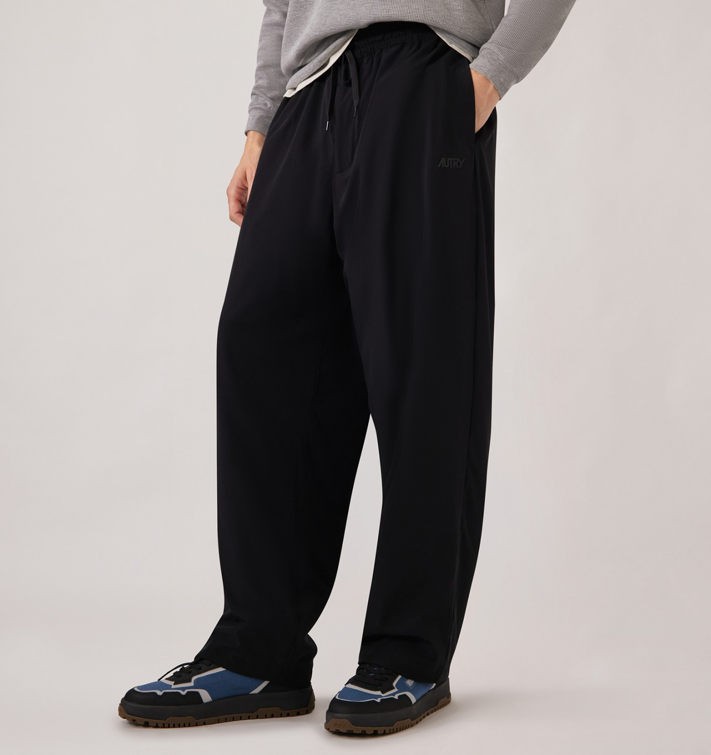 UNISEX TONAL LOGO NYLON PANTS - 3
