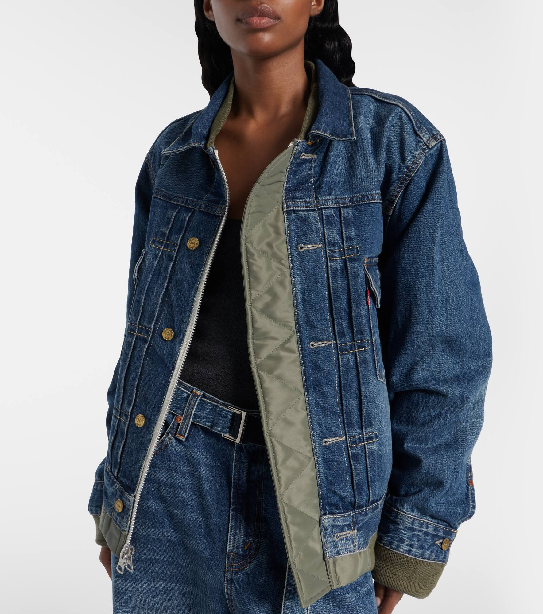x Levi's® reversible denim and twill blouson - 8