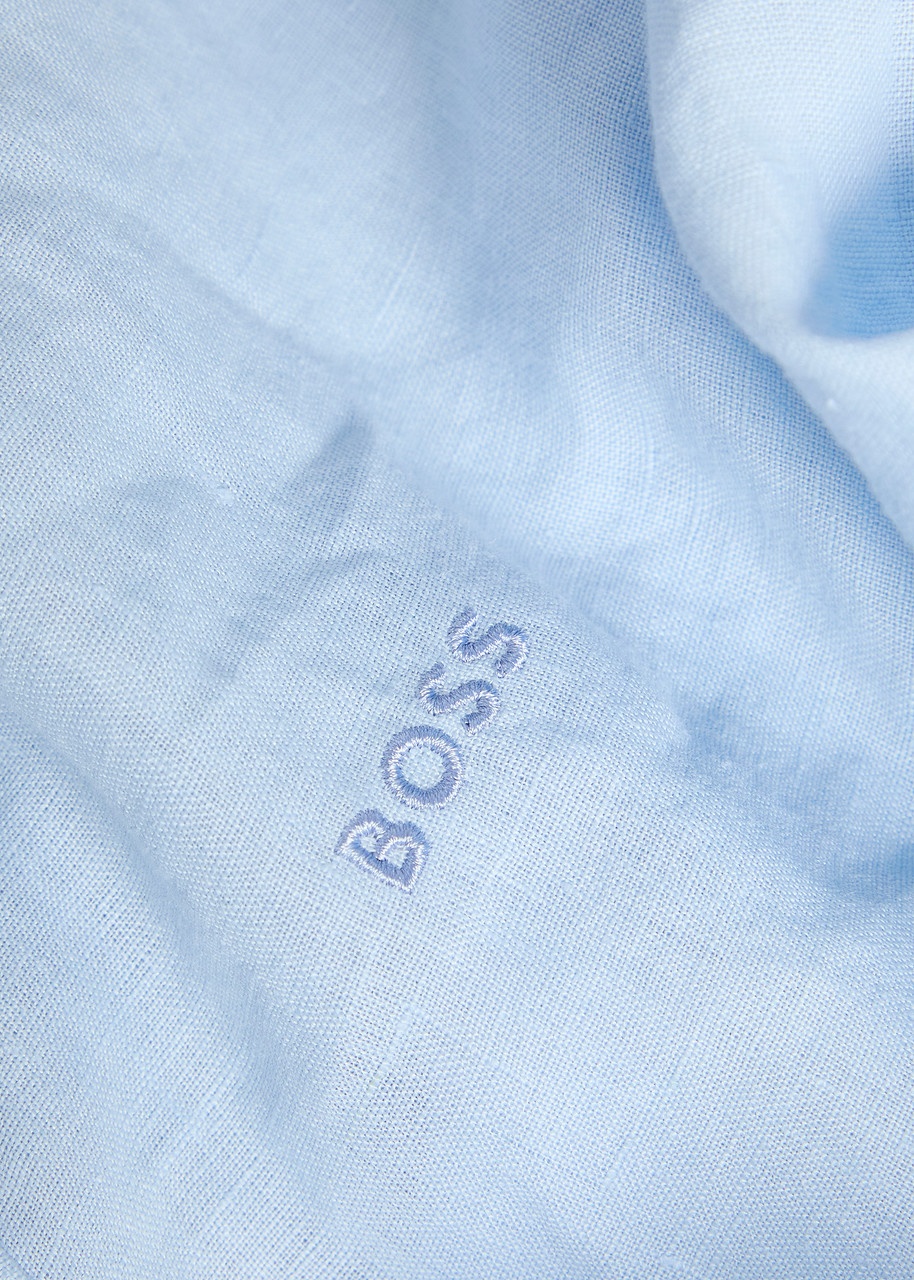 Boss Logo-embroidered Linen Shirt - 5