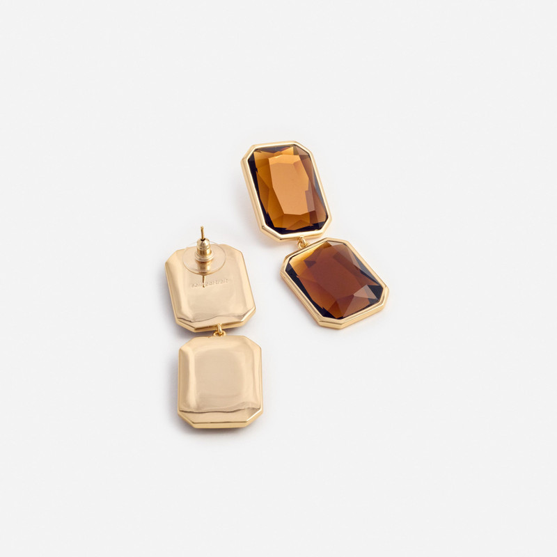 self-portrait Amber Tiered Earrings outlook