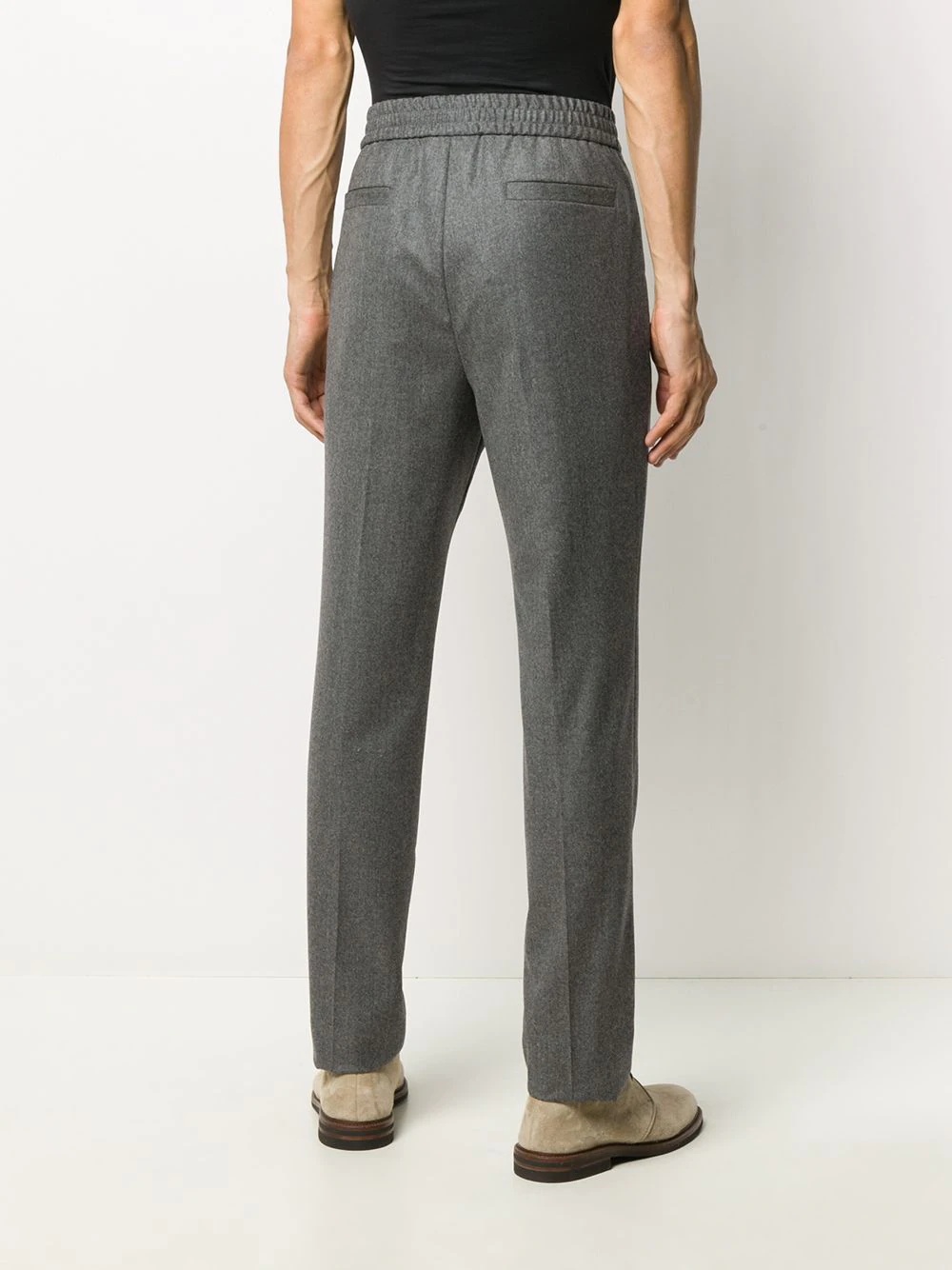 high-waisted straight leg trousers - 4