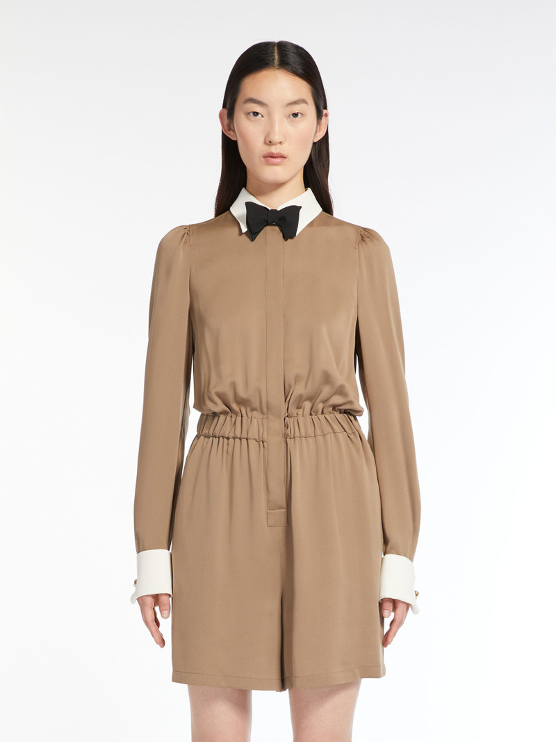 BORIS Short jumpsuit in silk charmeuse 3