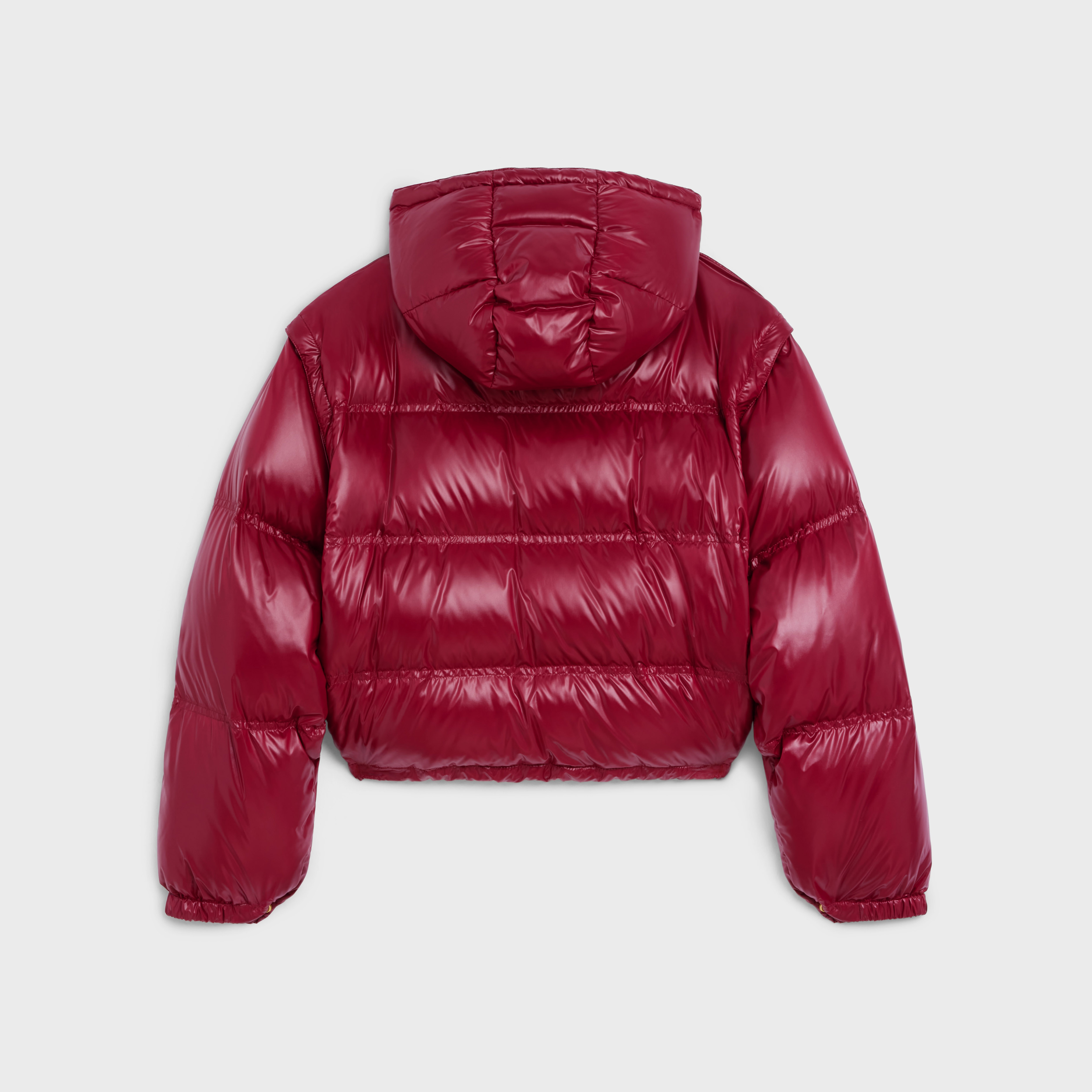 Cropped Triomphe down jacket in lightweight Nylon - 2