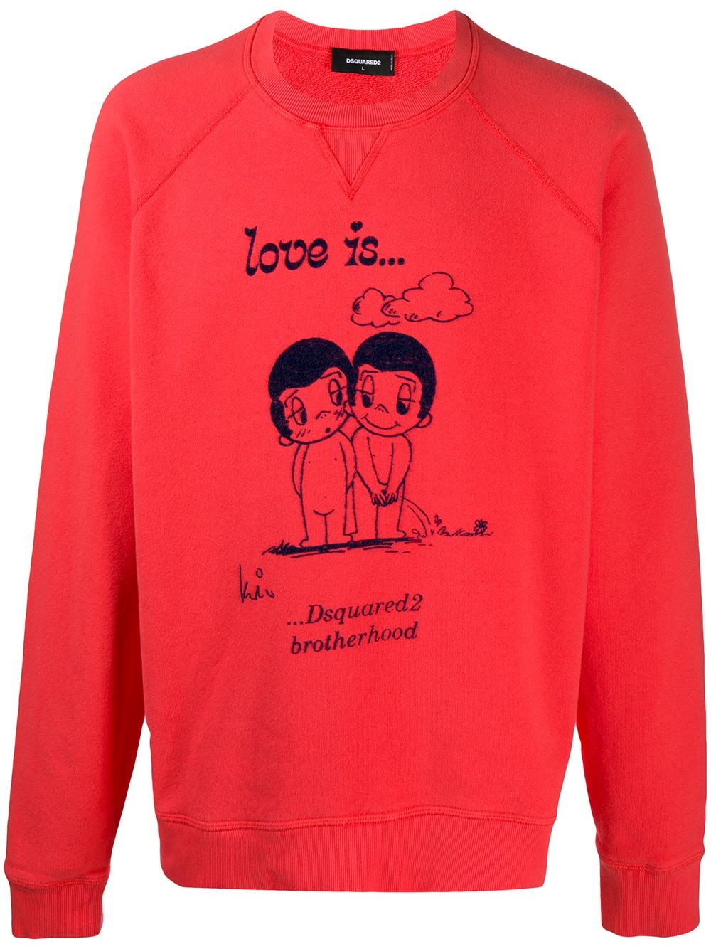 Love Is... print sweatshirt - 1