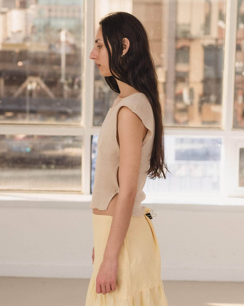 Franca Top - Linen Cotton Rib 3