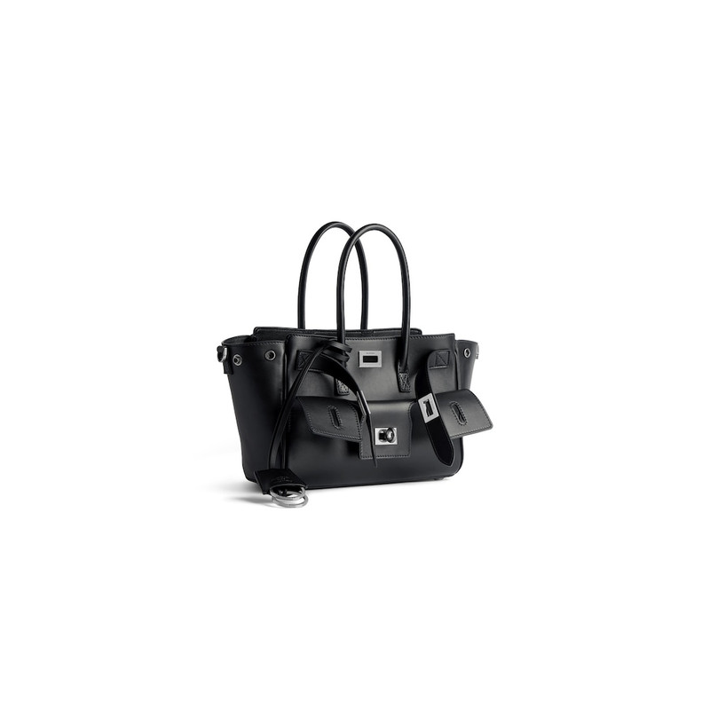 BALENCIAGA Women's Bel Air Mini Carry All Bag in Black outlook