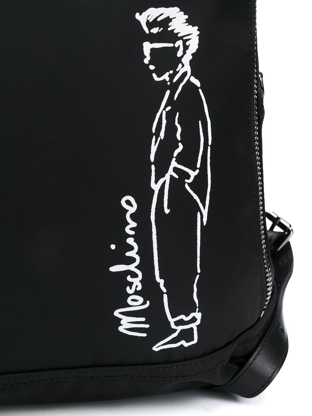 illustration print backpack - 4