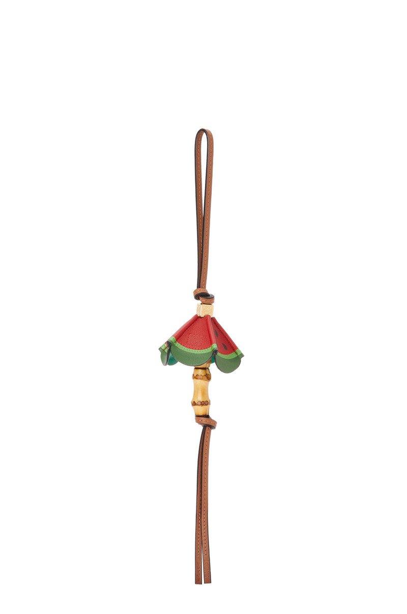 Umbrella watermelon charm in calfskin and brass 1