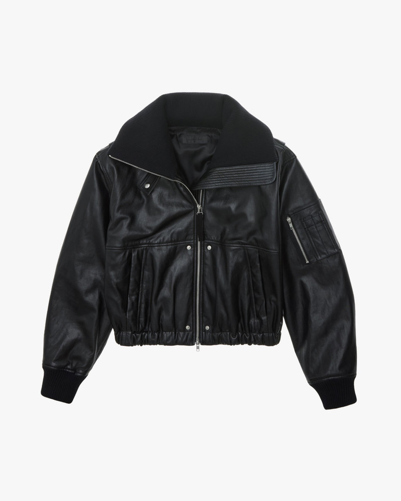 LEATHER BOMBER JACKET 1