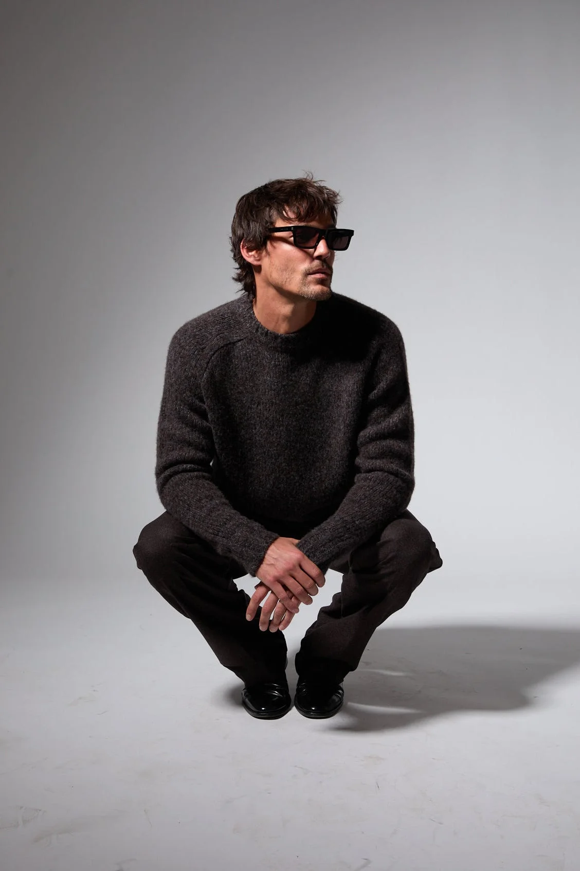 HEAVY CASHMERE CREWNECK SWEATER - 1