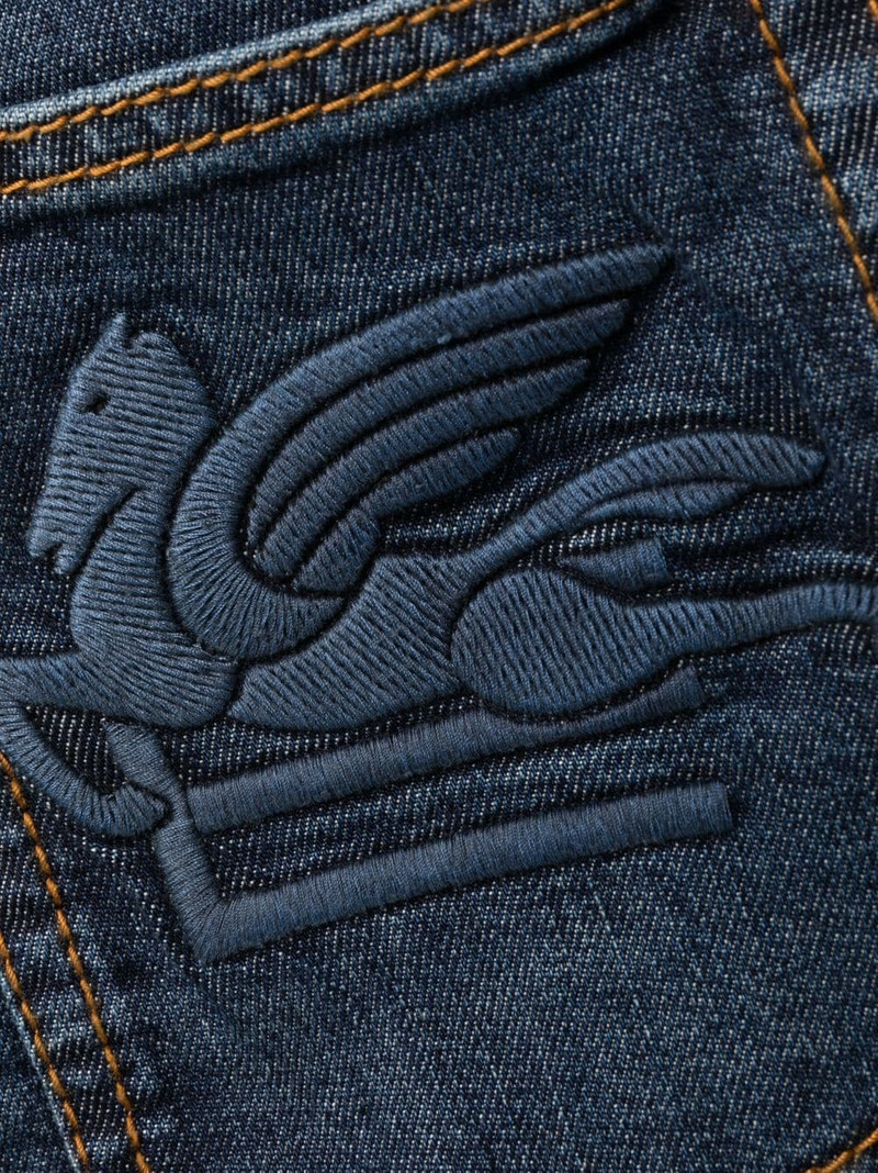mid-rise straight-leg jeans 6