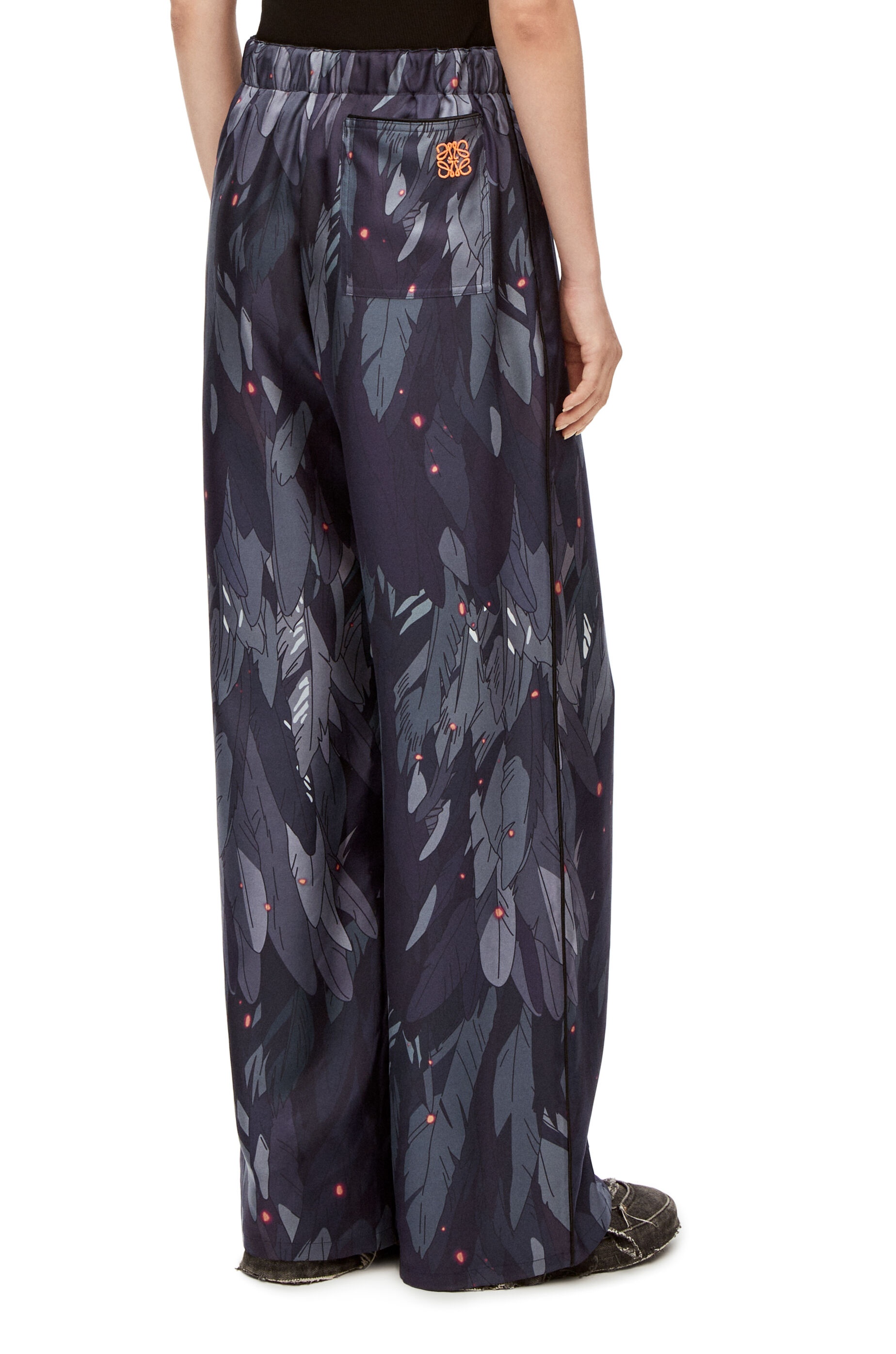 Feathers pyjama trousers in silk - 4