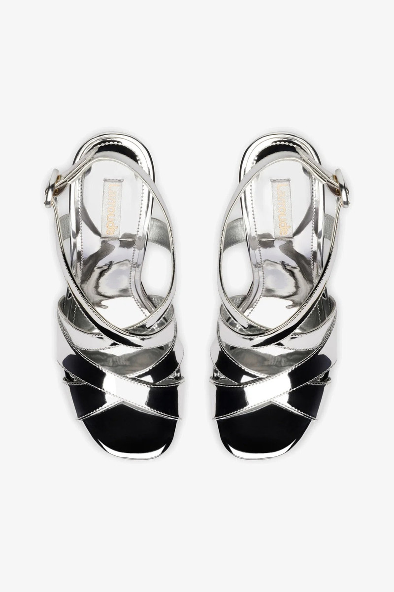 Bee Sandal In Silver Specchio 3