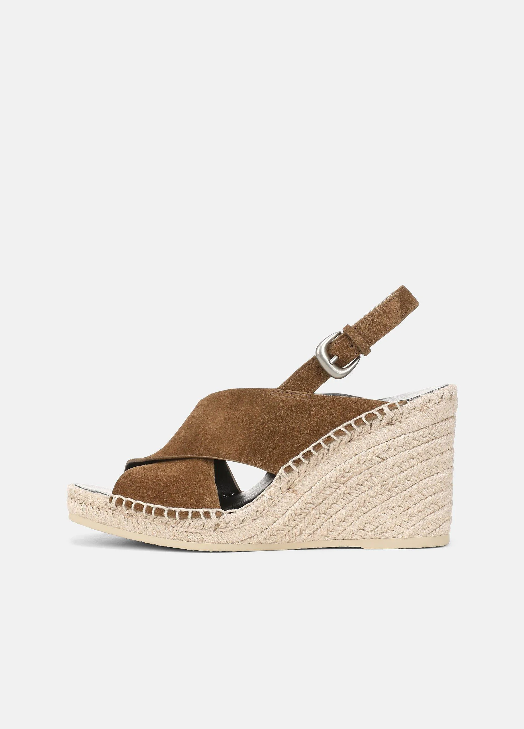 Georgia Suede Espadrille Wedge Sandals - 1