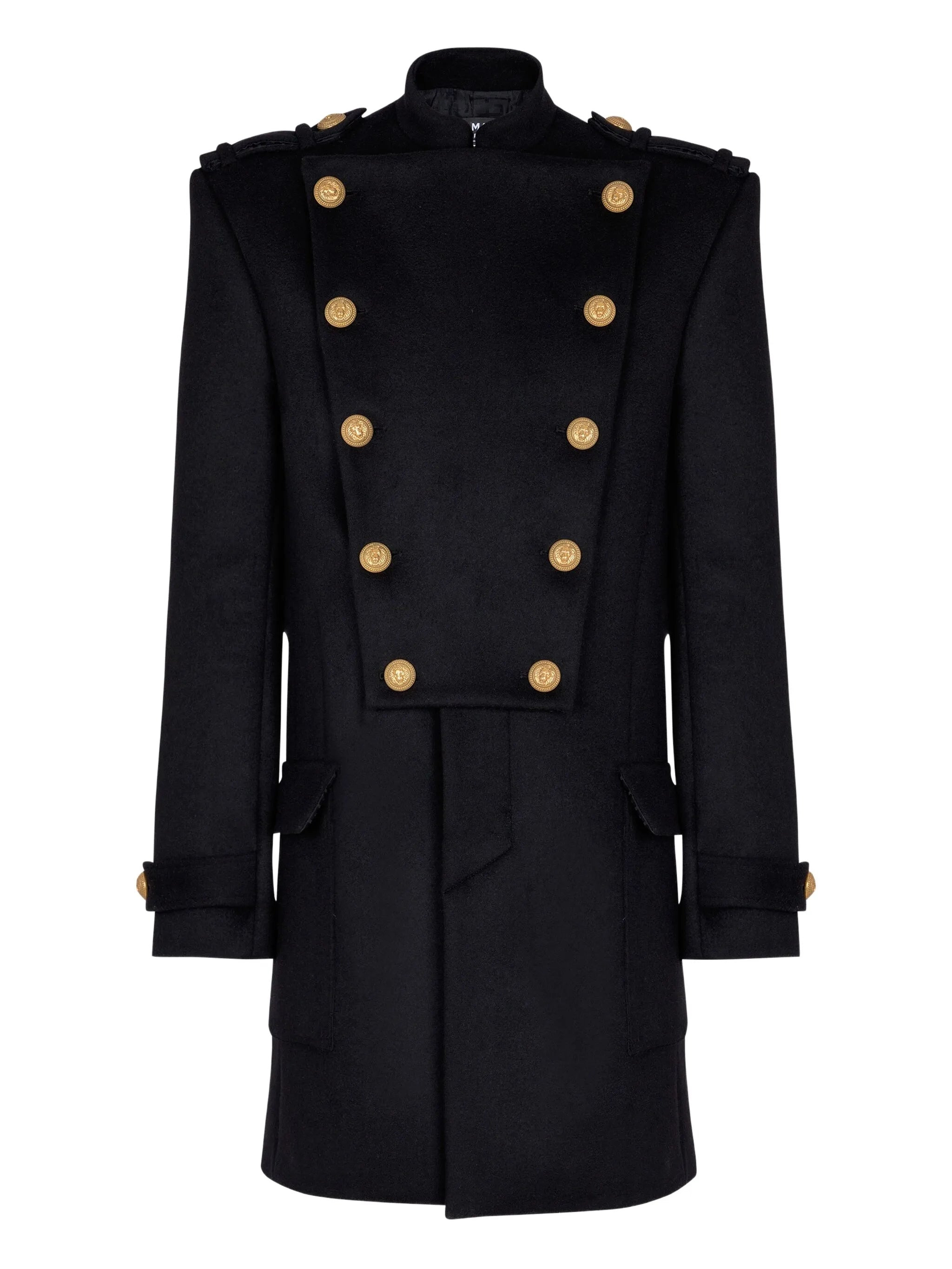 Balmain Detachable-bib Coat - 1