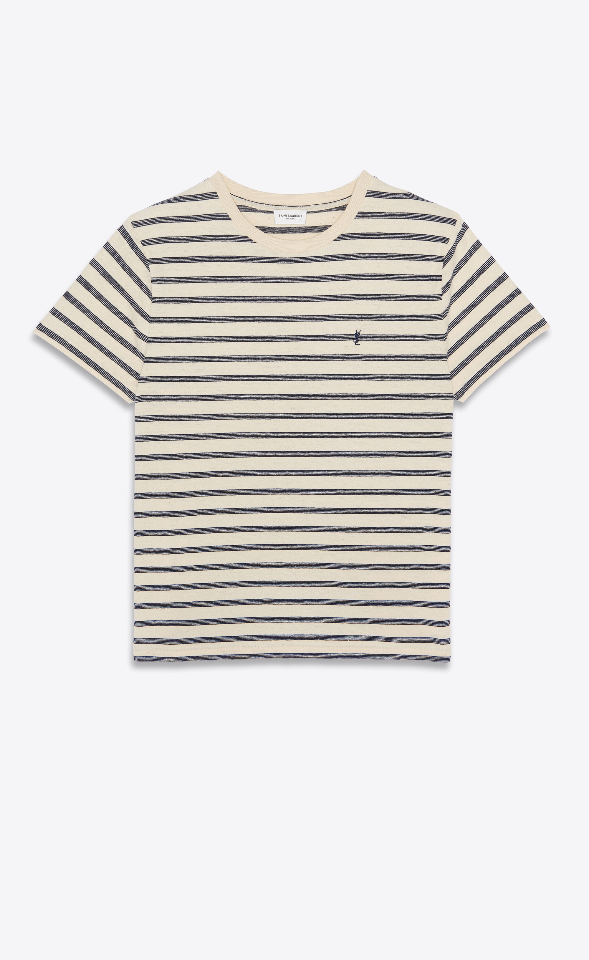 striped monogram t-shirt in jersey - 1