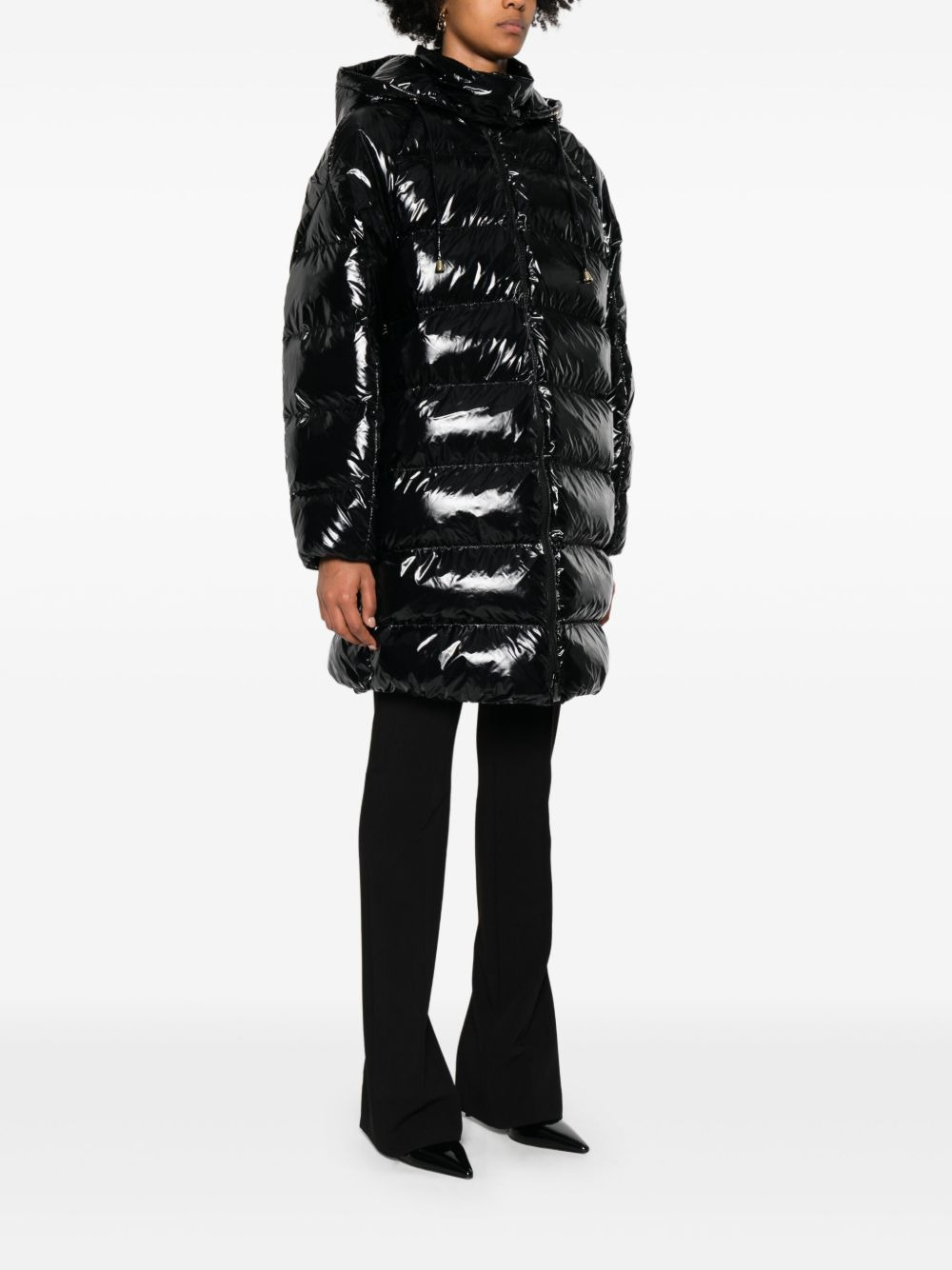 hooded-quilted coat - 3