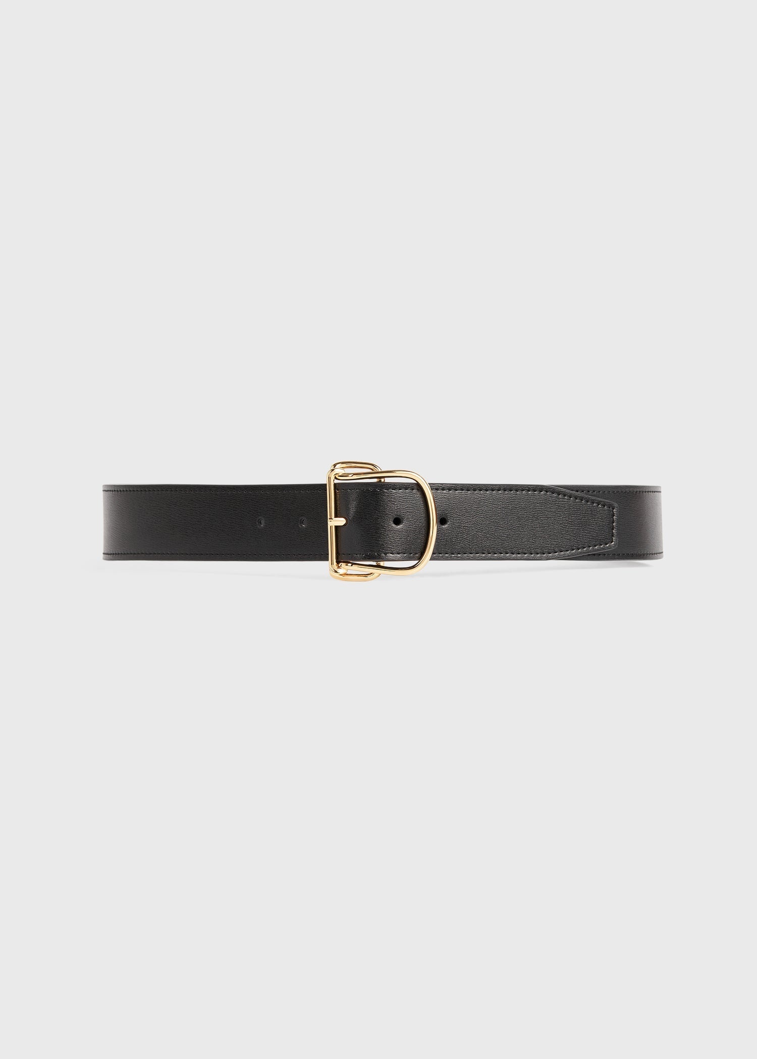 Swirl leather belt black - 7