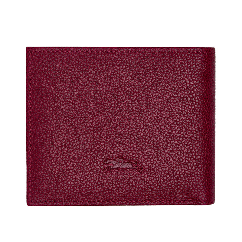 Longchamp Le Foulonné Wallet Beetroot - Leather outlook