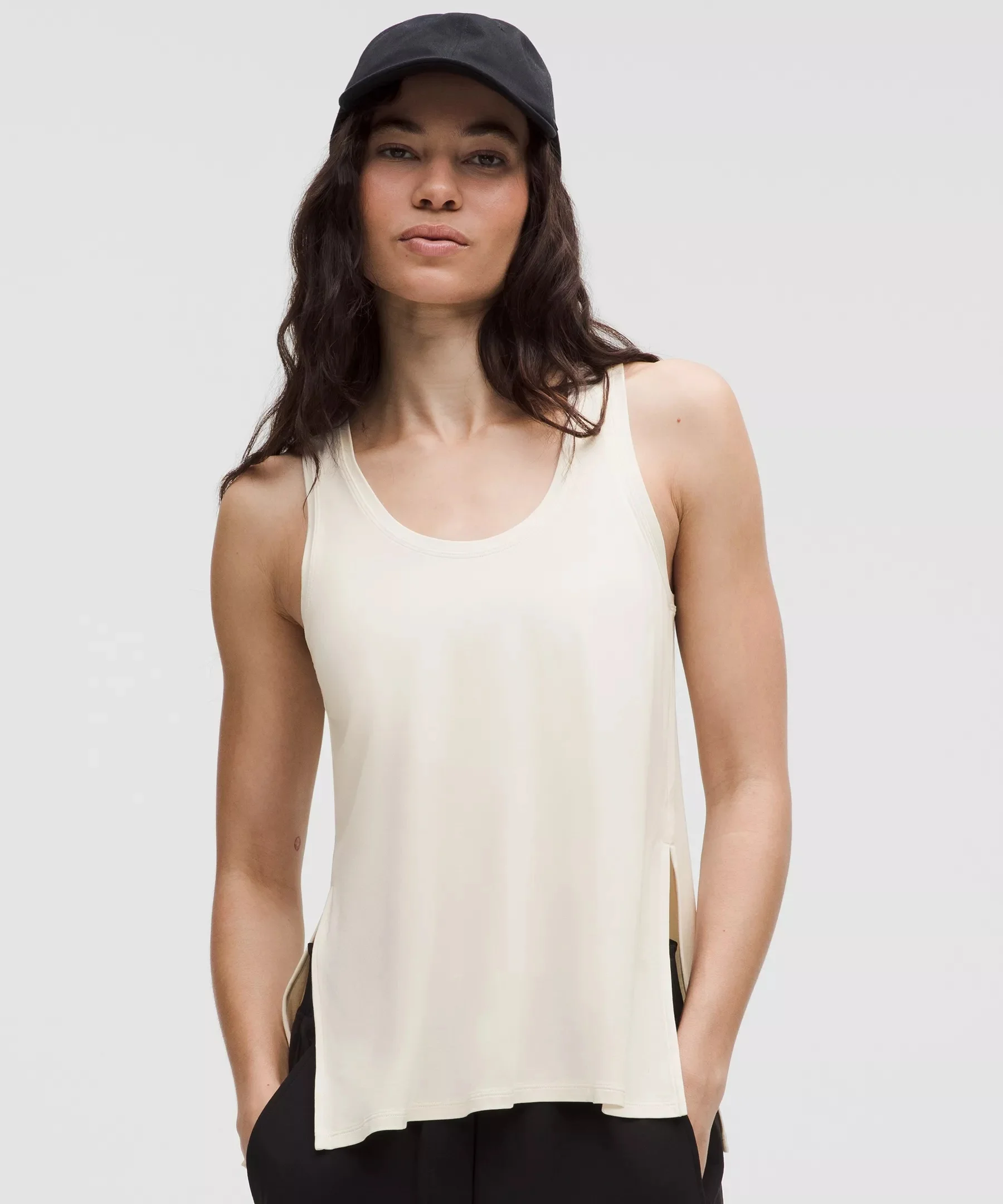 SilkAppeal Side-Slit Tank Top - 1