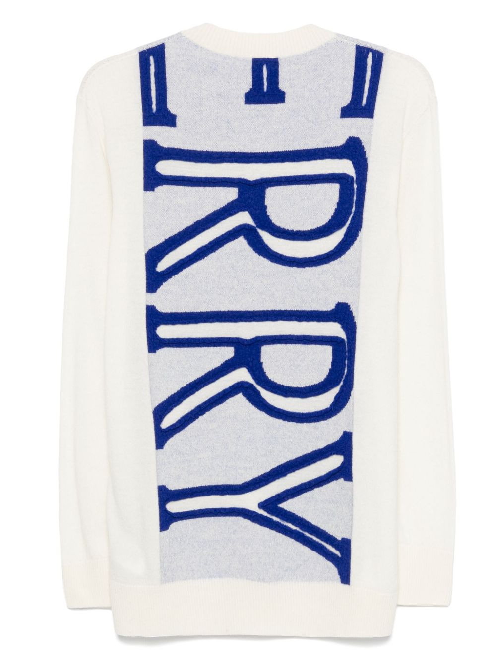 intarsia-logo wool sweater - 2
