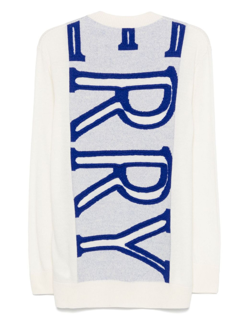 Burberry intarsia-logo wool sweater outlook