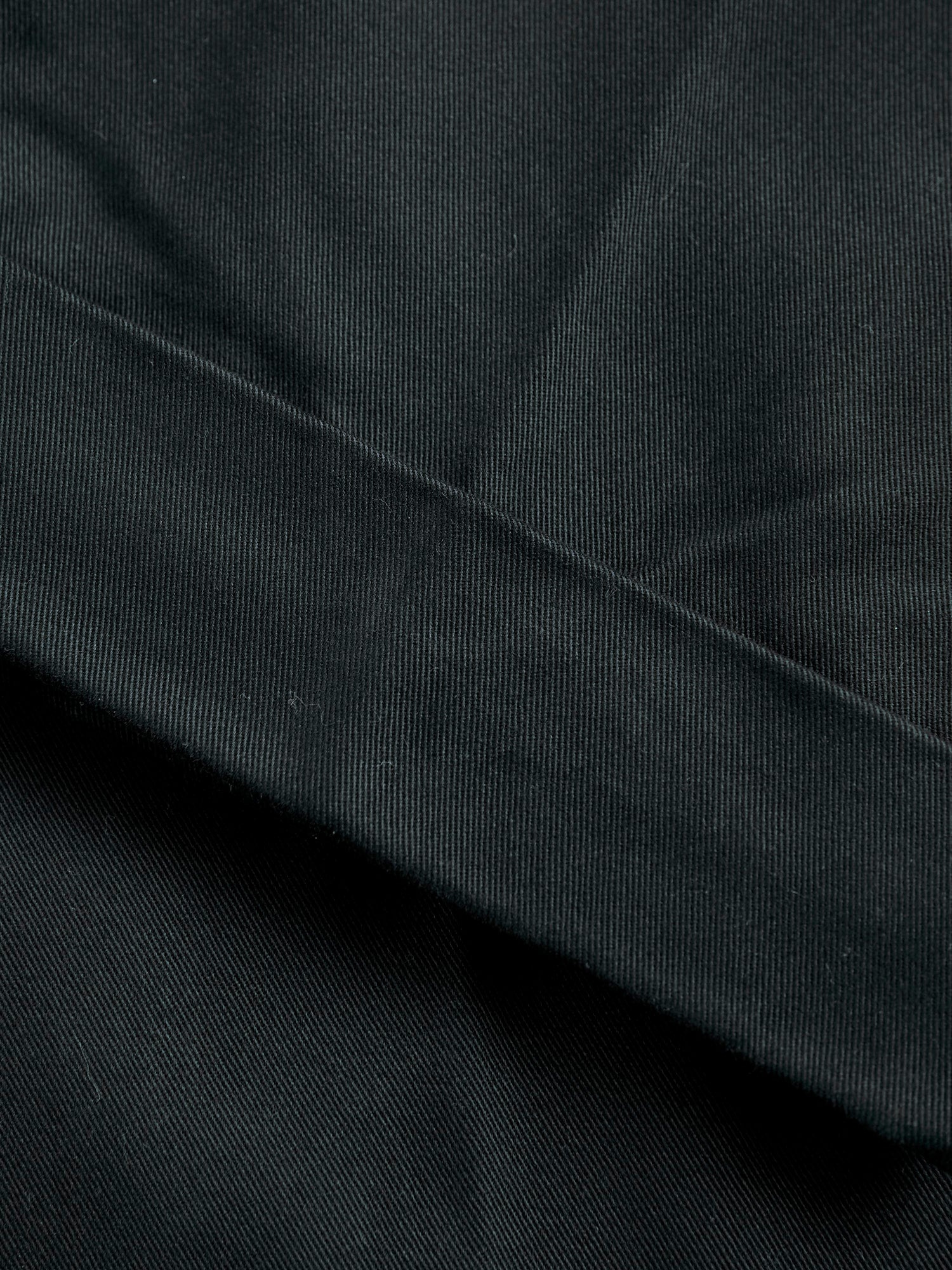 2-Pleat Twill Trousers in Black - 9