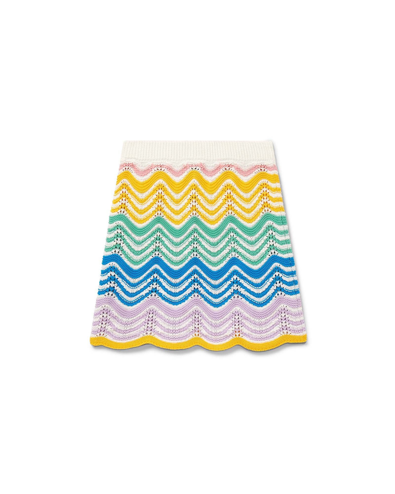 Gradient Wave Crochet Skirt - 6