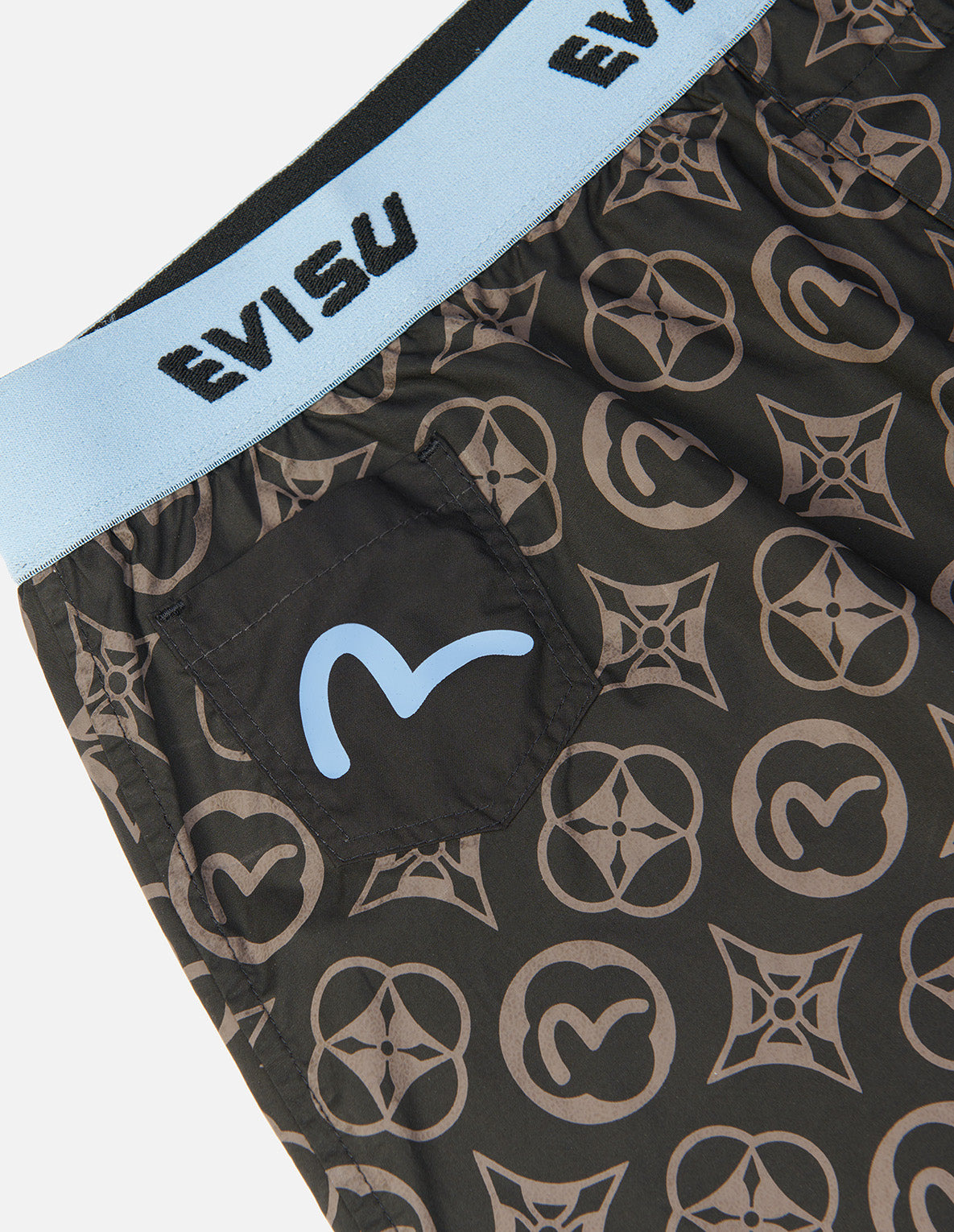 ALLOVER KAMON AND SEAGULL PRINT BOXER SHORTS - 3