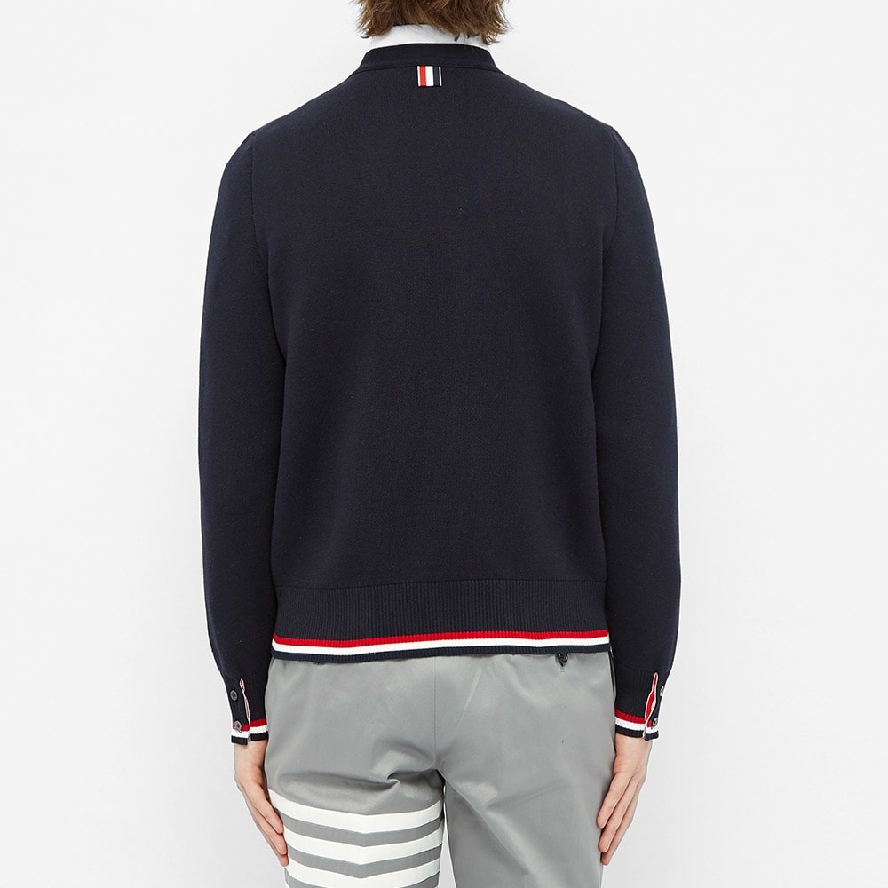 Thom Browne Baseball Icon Jacquard Four Bar Stripe Cardigan - 5