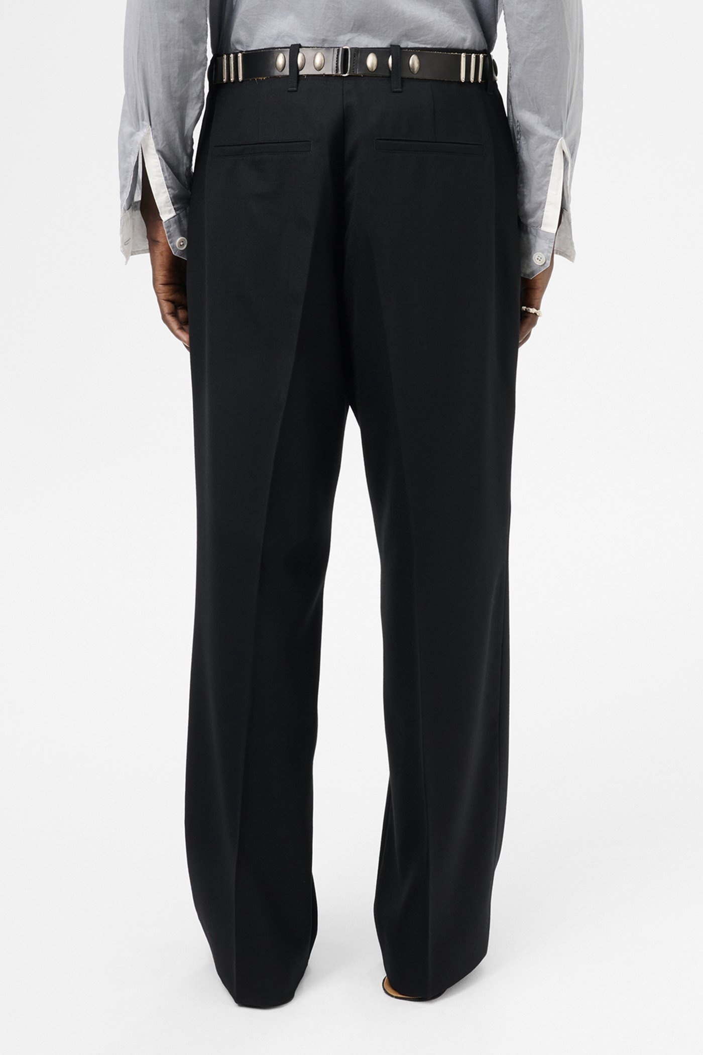 Borrowed Chino Black Panama Wool - 5