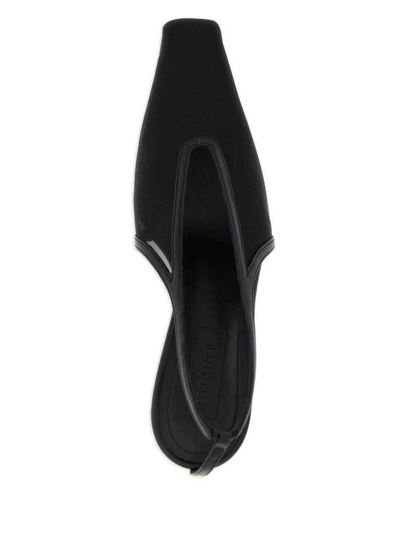 75mm Evelina mesh slingback pumps 4