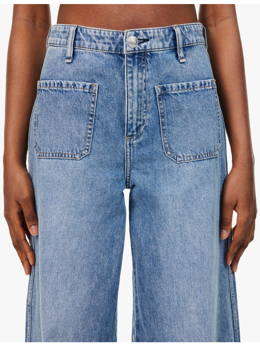 Marina wide-leg mid-rise jeans - 5