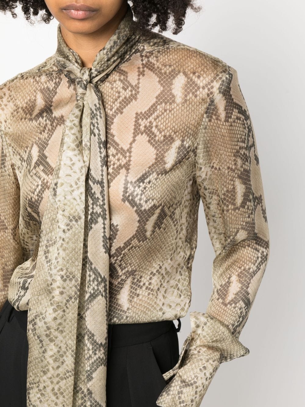 python-print silk shirt - 5