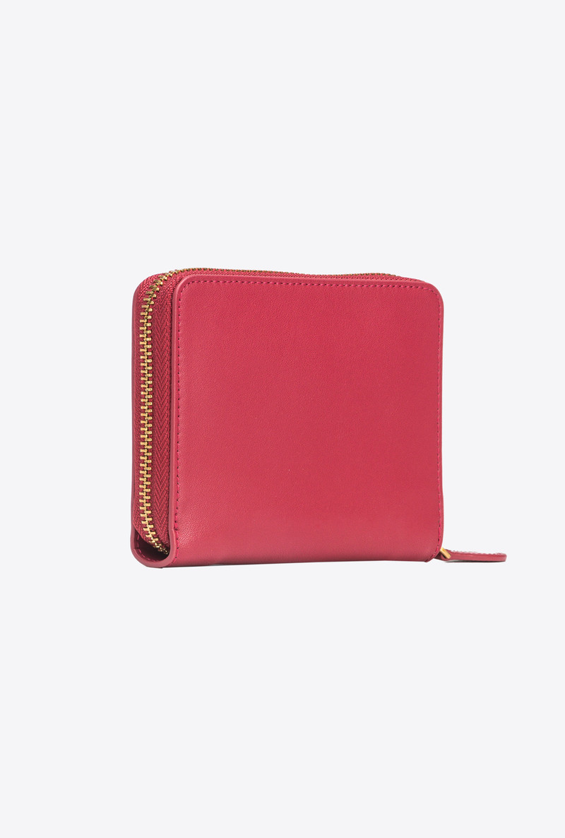 PINKO SQUARE LEATHER ZIP-AROUND PURSE outlook