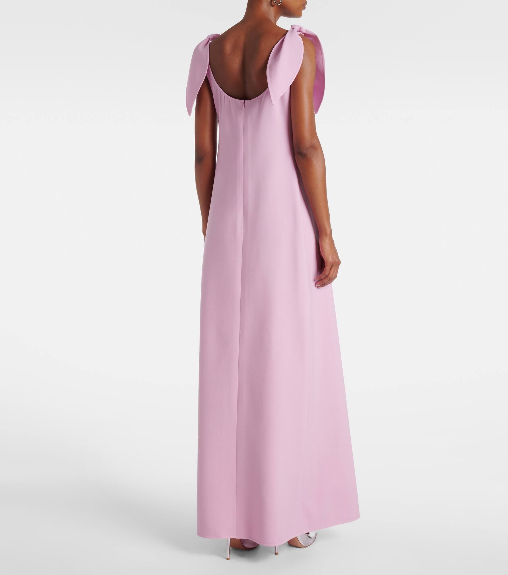 Bow-detail wool-blend maxi dress - 3