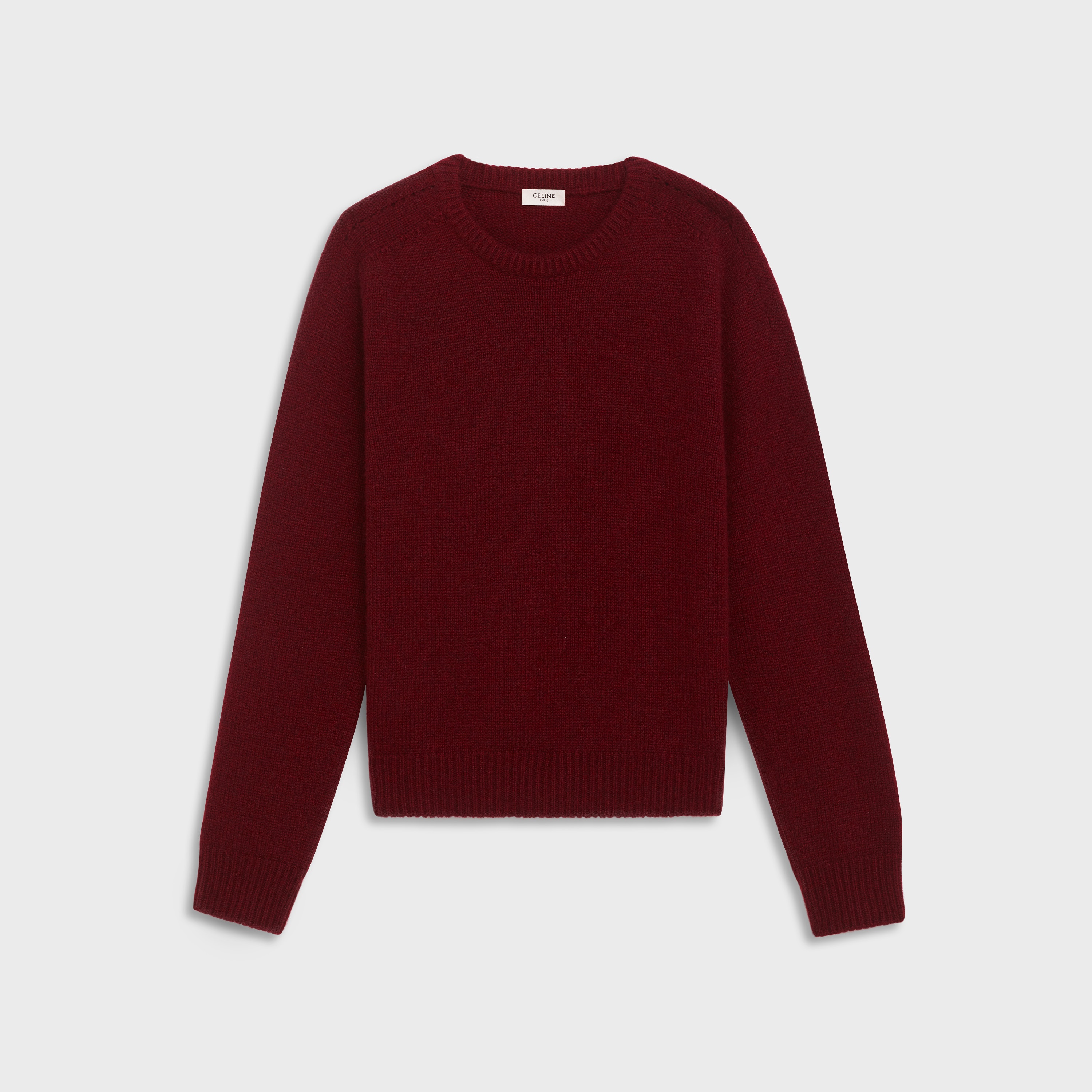 CREW NECK SWEATER IN SEAMLESS CASHMERE - 1