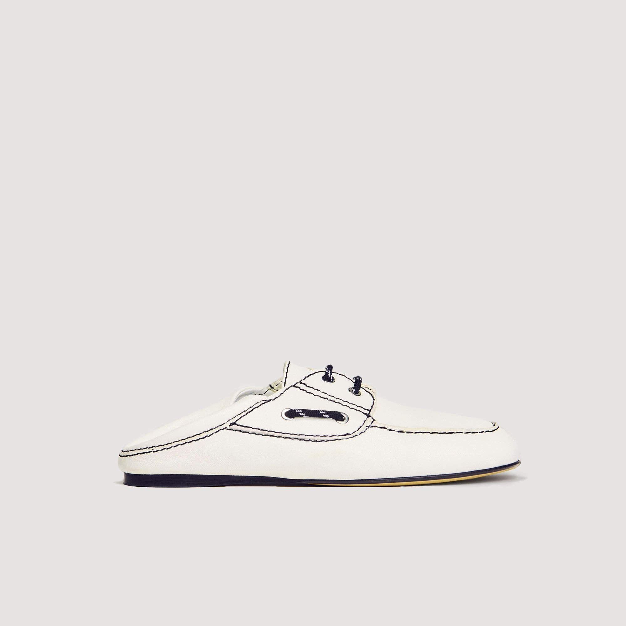 LEATHER BOAT SHOE LOAFERS - 4