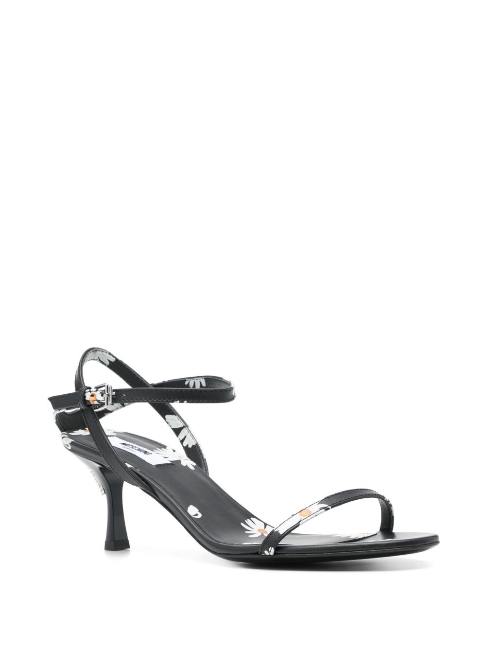55mm floral-print sandals - 2