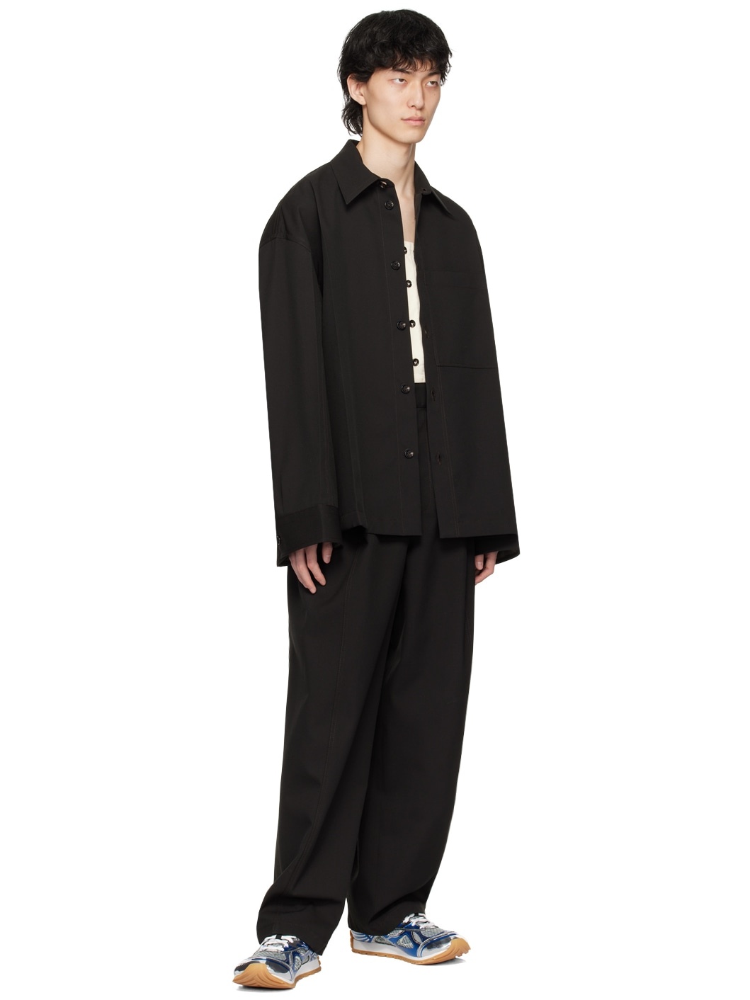 Black Pleated Trousers - 4