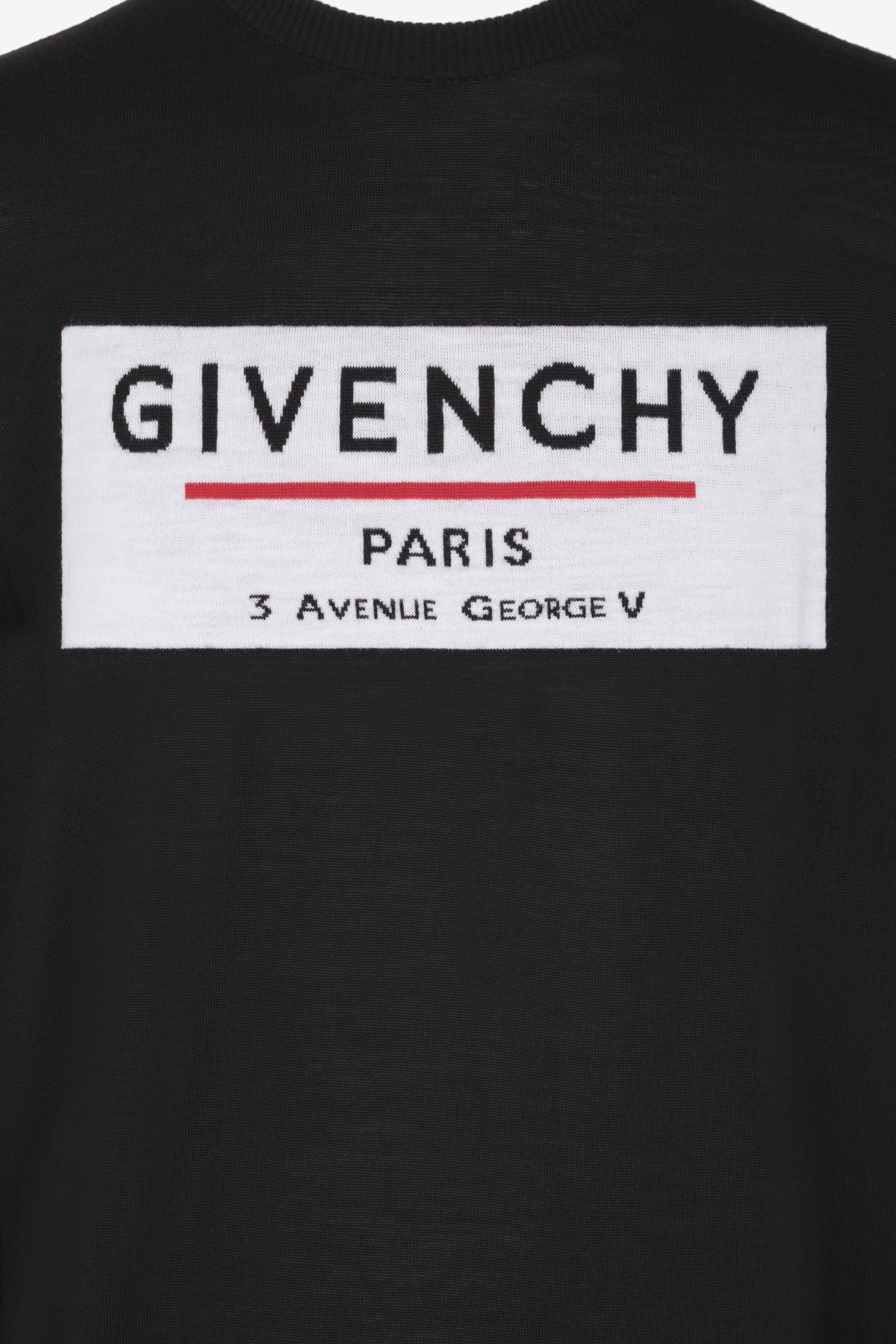 GIVENCHY LABEL sweater in merinos - 5